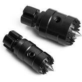 Two pcs 1" and 3/4“ Diameter Multitooth Drive Centers with Spring-Loaded Point Fits Most 4 Jaw Chucks for Woodturning Lathe.